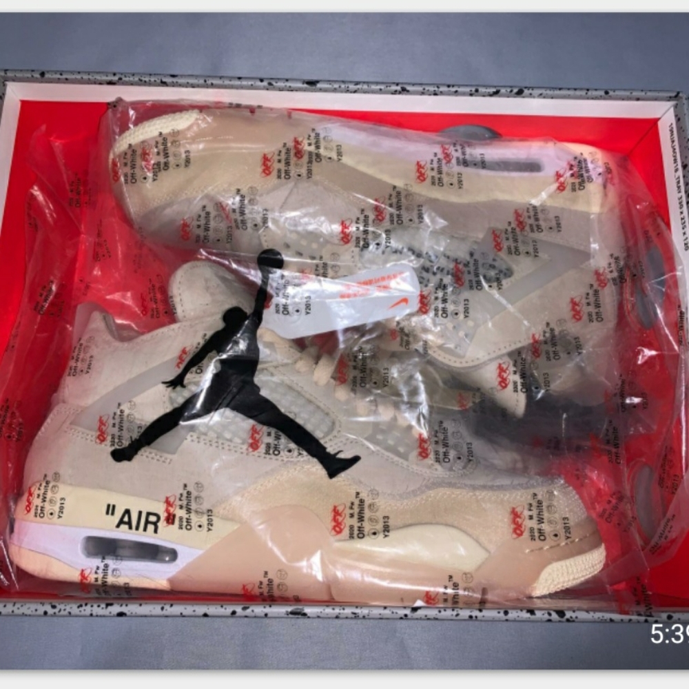 Jordan 4 Off White Sail
